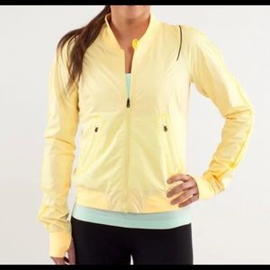 Butter Yellow Lululemon Bomber Jacket